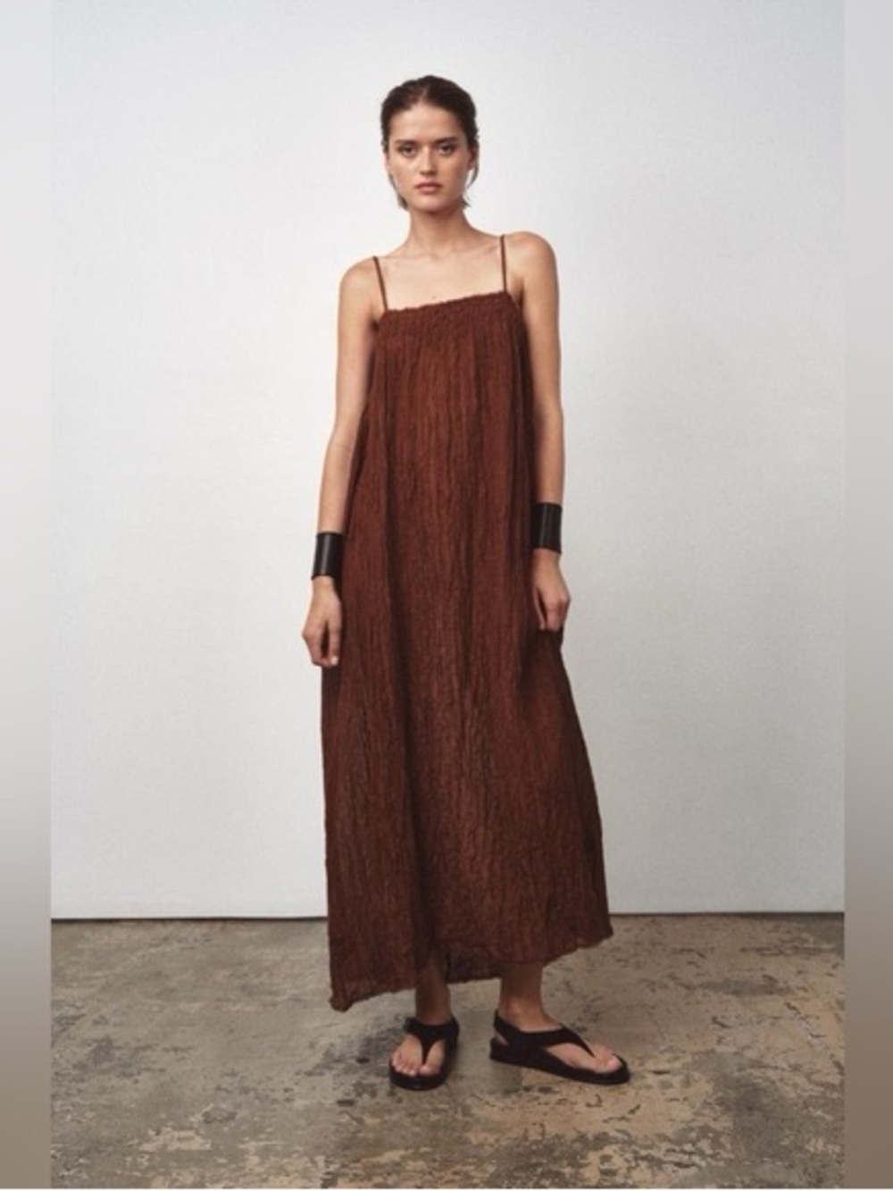 NWT Zara Chocolate Brown Maxi
Dress XS